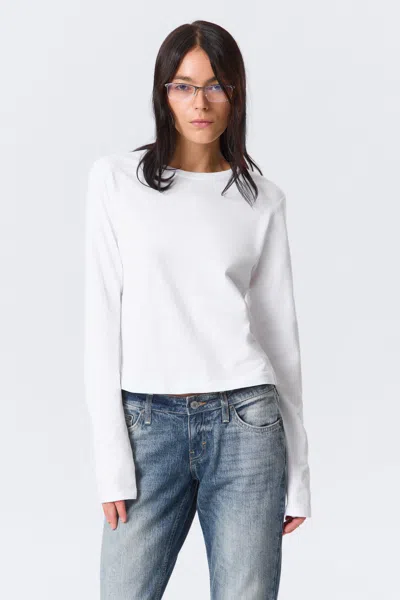 Weekday Slim Long-sleeved Cotton Top
