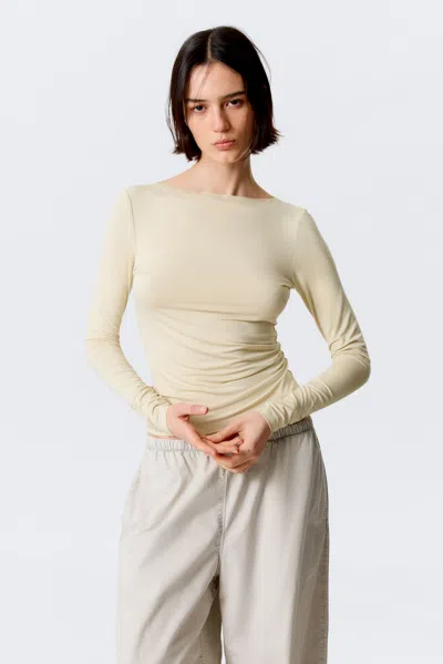 Weekday Slim Long-sleeved Open Back Top
