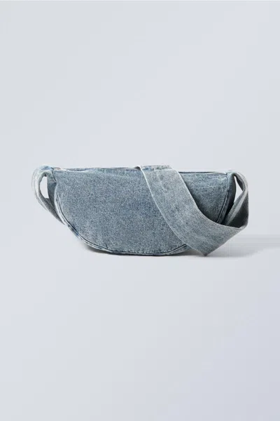 Weekday Small Denim Crossbody Bag In Blue
