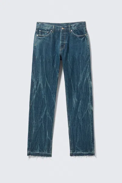 Weekday Space Split-hem Relaxed Straight Leg Jeans