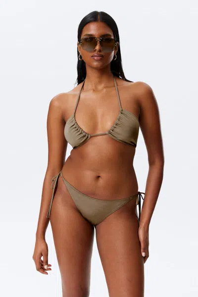 Weekday Strappy Tie Bikini Bottoms In Multi