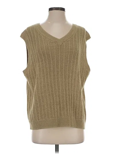 Pre-owned Weekday Sweater Vest In Brown