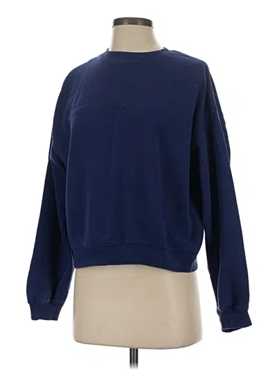 Pre-owned Weekday Sweatshirt In Blue