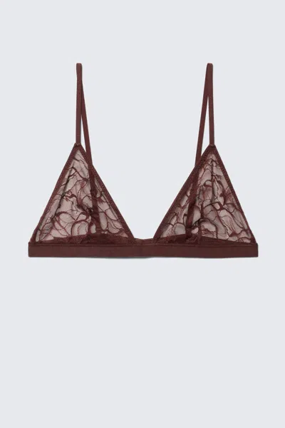 Weekday Swirly Lace Triangle Bra