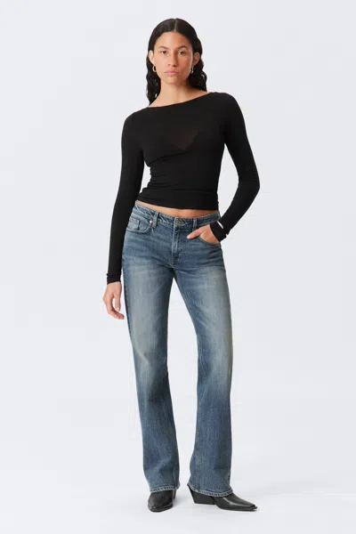 Weekday Tension Mid Rise Slim Bootcut Leg Jeans