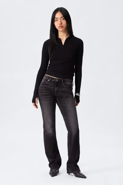 Weekday Tension Mid Rise Slim Bootcut Leg Jeans