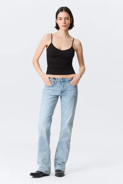 Weekday Tension Mid Rise Slim Bootcut Leg Jeans In Blue