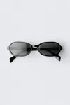 Weekday Thin Oval Frame Sunglasses