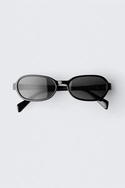 Weekday Thin Oval Frame Sunglasses