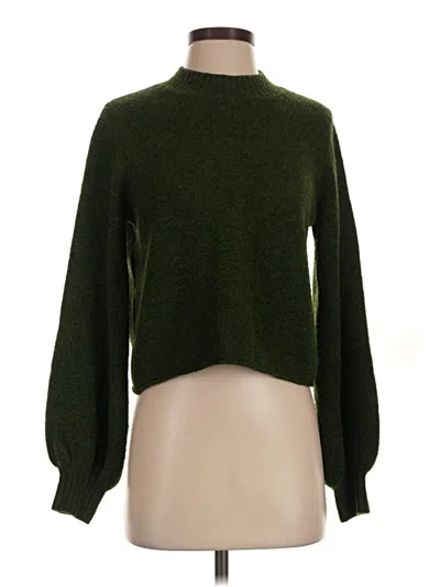 Pre-owned Weekday Turtleneck Sweater In Green
