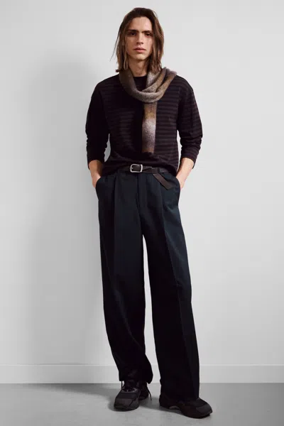 Weekday Uno Loose Suit Trousers In Blue