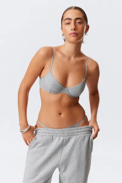 Weekday V-neck Cotton Wire Bra