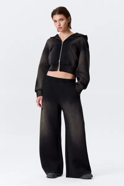 Weekday Washed Wide Leg Scuba Sweatpants