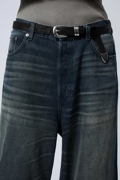 Weekday Western Faux Leather Belt In Black