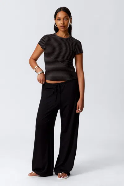 Weekday Wide-leg Pull-on Lyocell Trousers