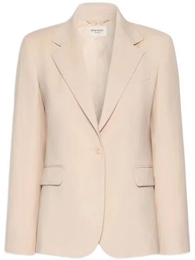 Weekend Beige Blazer In Pattern