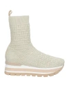 Weekend By Pedro Miralles Woman Ankle Boots Beige Size 6 Textile Fibers In Beige