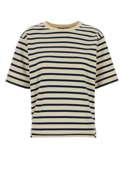 Weekend Embroidered Cotton Oversize Multid T Shirt In Neutral