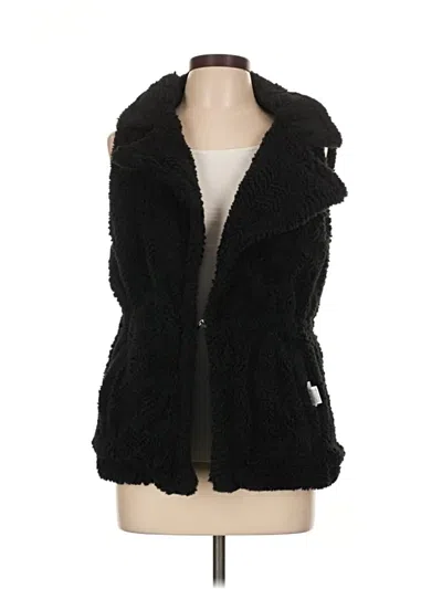 Pre-owned Weekend Faux Fur Vest In Black