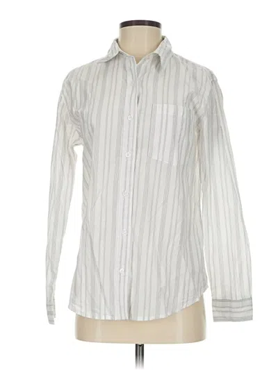 Pre-owned Weekend Long Sleeve Button Down Shirt In White