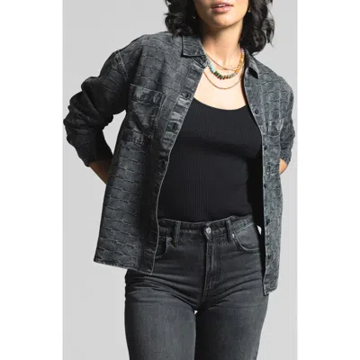 Weekend Los Angeles Adoria Texture Shirt In Black