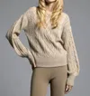 Weekend Los Angeles Alison Sweater In Light Sand