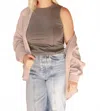 Weekend Los Angeles Amelie Top In Grey In Gray