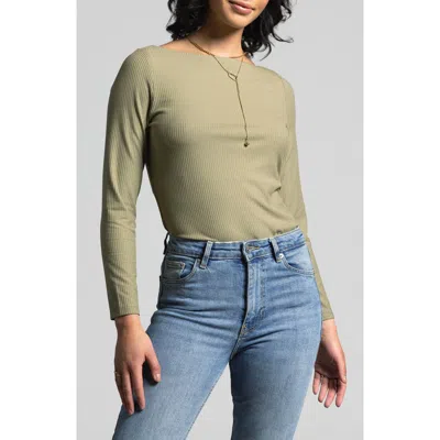 Weekend Los Angeles Arabella Rib Top In Bonsai