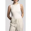 Weekend Los Angeles Britton Ribbed Tank In Blanc