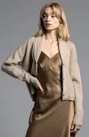 Weekend Los Angeles Candice Shawl Collar Cardigan In Gravel
