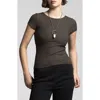 Weekend Los Angeles Charlene Rib Top In Brown
