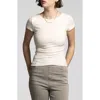Weekend Los Angeles Charlene Rib Top In Ivory