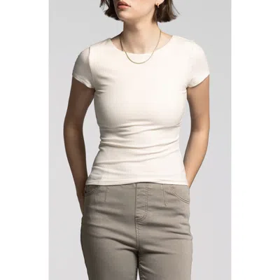 Weekend Los Angeles Charlene Rib Top In Ivory