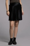 Weekend Los Angeles Dawn Satin Skirt In Black