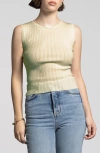 Weekend Los Angeles Eleanor Rib Sweater Tank In Beechnut