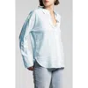 Weekend Los Angeles Elise Linen Blend Shirt In Ice Water