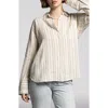 Weekend Los Angeles Elise Linen Blend Shirt In Ivory