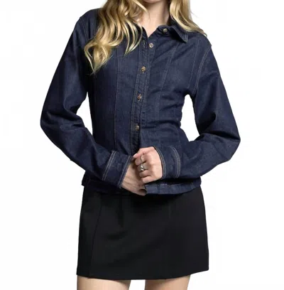 Weekend Los Angeles Estelle Denim Shirt In Yvonne Wash In Blue