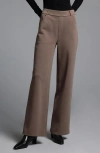 Weekend Los Angeles Genevieve Pull-on Cotton Blend Pants In Dark Lilac