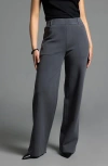 Weekend Los Angeles Genevieve Pull-on Cotton Blend Pants In Ebony