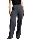 Weekend Los Angeles Genevieve Pull-on Cotton Blend Pants In Gray