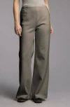 Weekend Los Angeles Genevieve Pull-on Cotton Blend Pants In Black Brown