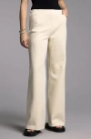 Weekend Los Angeles Genevieve Palazzo Wide Leg Pants In Ivory In Ivory