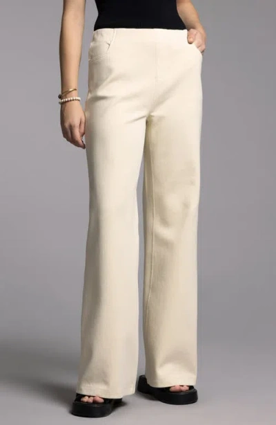 Weekend Los Angeles Genevieve Wide Leg Pants In Ivory