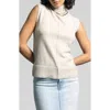 Weekend Los Angeles Jessamine Funnel Neck Sleeveless Sweater In Moonstruck