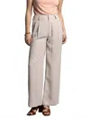 Weekend Los Angeles Lacy Wide Leg Pants In Soft Grey In Gray