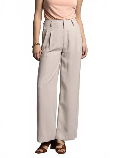 WEEKEND LOS ANGELES LACY WIDE LEG PANTS IN SOFT GREY