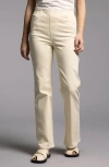 Weekend Los Angeles Manon Twill Pull-on Pants In Ivory