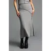 Weekend Los Angeles Marisol Maxi Skirt In Natural Grey