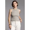 Weekend Los Angeles Mina Rib Tank In Muted Sage
